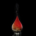 Black and red flame lamp